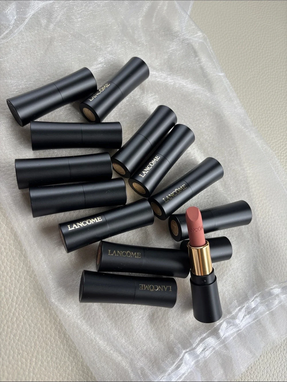 Lancome rouge drama matte lipstick (#217 nude shot) total 13 lipsticks